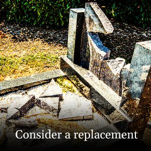 cost of resetting a headstone Slovenia